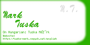 mark tuska business card